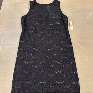 Night Way Collections Black Sleeveless Sheath Mini Dress